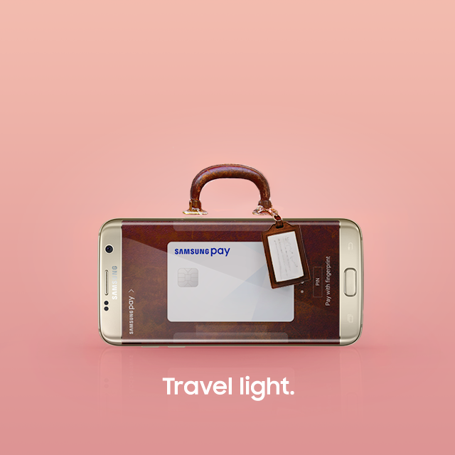 travel light with Samsung Pay
